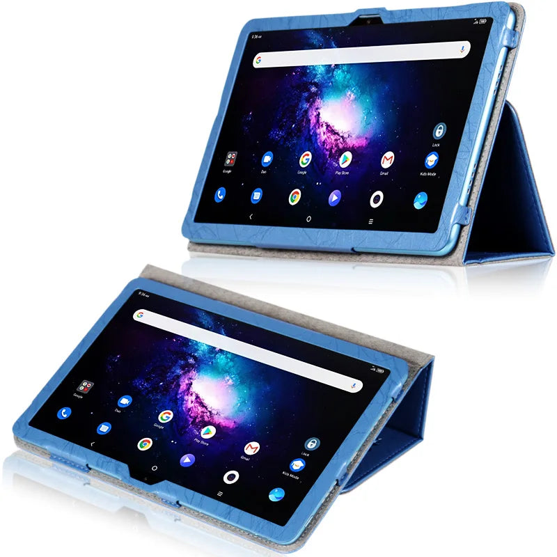 Étui pour tablette TCL 10 Tab Max 4G 10.36 Android 9296G, support pliable en cuir PU imprimé avec support de main, couverture magnétique 9295G