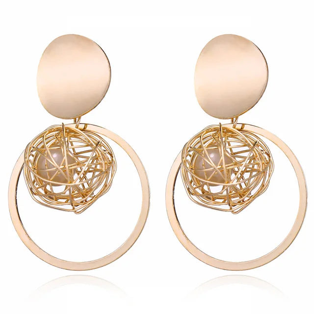 2025 boucles d'oreilles carrées géométriques pour femmes boucles d'oreilles suspendues couleur or noir boucles d'oreilles de déclaration de mode bijoux féminins