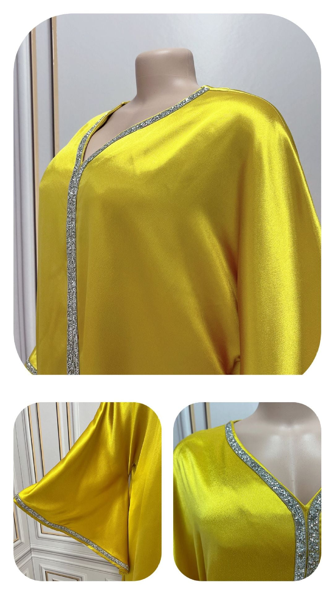 Jalabiya-Robe musulmane élégante pour femmes, caftan moyen, ceinture, Eid, Dubaï, Abaya islamique, Turquie, robes de soirée, Ramadan Abayas