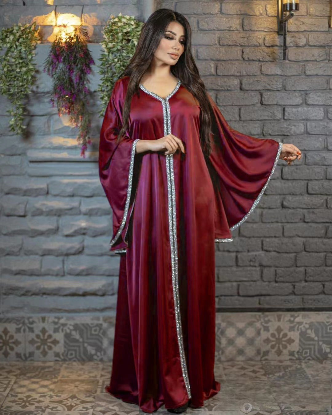 Jalabiya-Robe musulmane élégante pour femmes, caftan moyen, ceinture, Eid, Dubaï, Abaya islamique, Turquie, robes de soirée, Ramadan Abayas