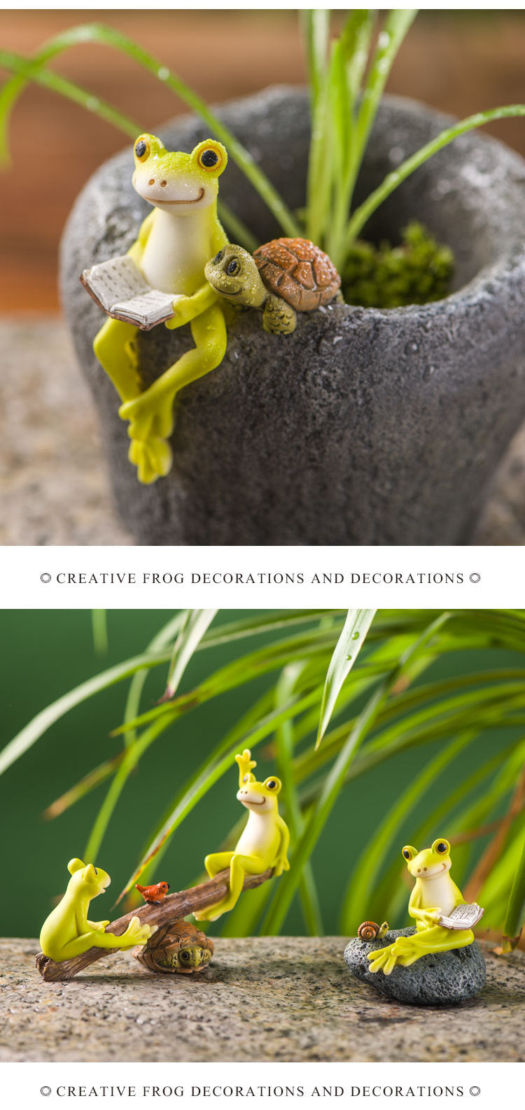 Simulation de fée de grenouille animale, Mini ornement en résine, décoration de jardin, Figurines miniatures, Micro paysage, Terrarium, cadeau artisanal