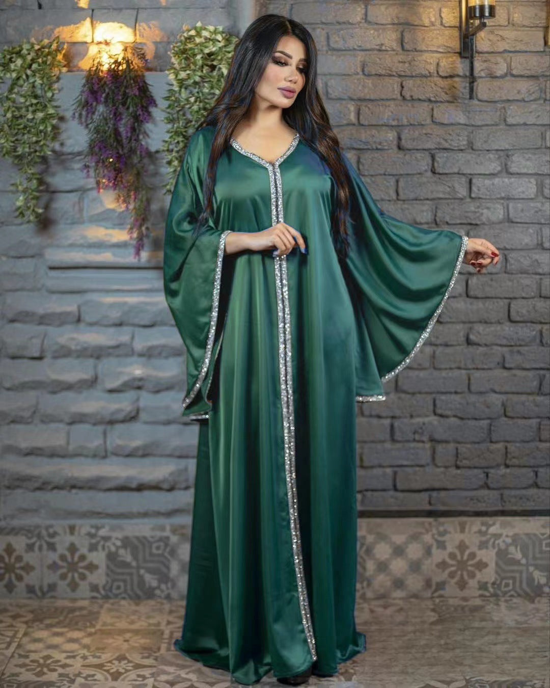 Jalabiya-Robe musulmane élégante pour femmes, caftan moyen, ceinture, Eid, Dubaï, Abaya islamique, Turquie, robes de soirée, Ramadan Abayas