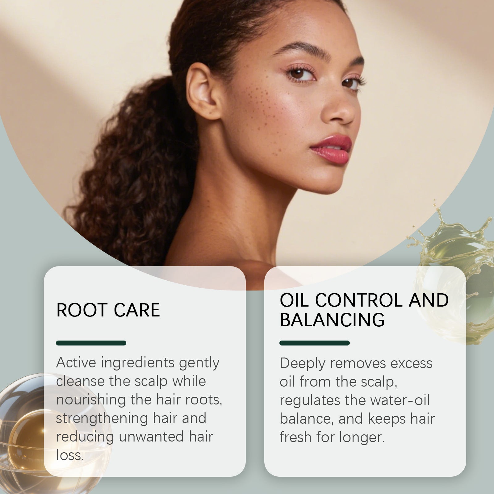 Shampoing Anti-chute de cheveux, barre de nettoyage du cuir chevelu, huile de contrôle épaisse, pellicole, réduit la cascade, savon de soin volumisant solide fait à la main