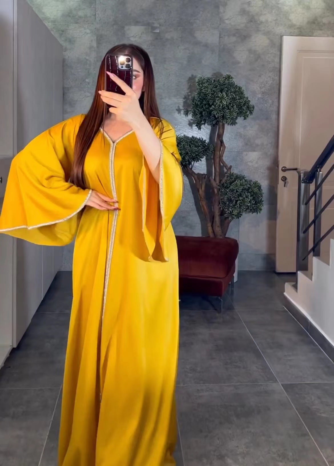 Jalabiya-Robe musulmane élégante pour femmes, caftan moyen, ceinture, Eid, Dubaï, Abaya islamique, Turquie, robes de soirée, Ramadan Abayas