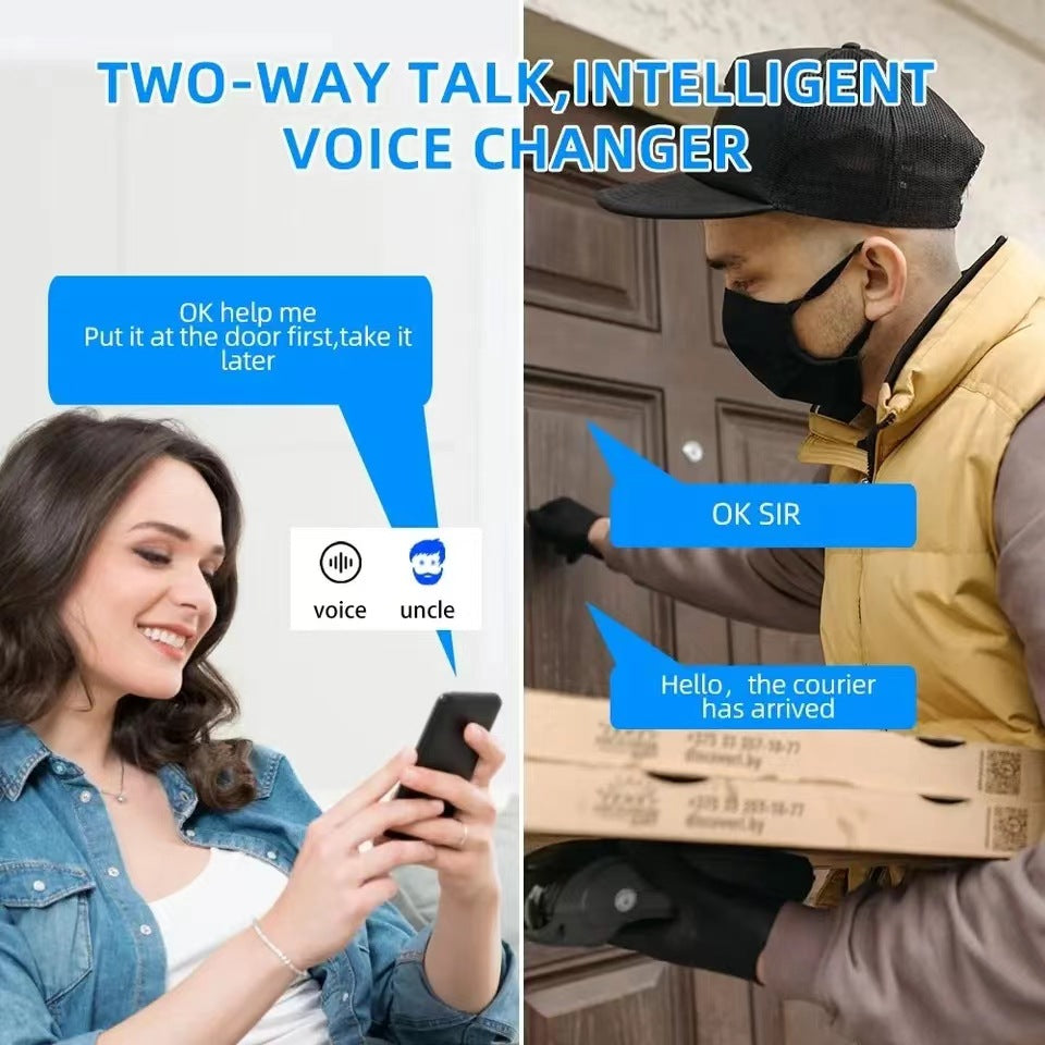 Sonnette vidéo WiFi sans fil, caméra HD, alarme IR, sécurité, maison intelligente, interphone WiFi pour la maison