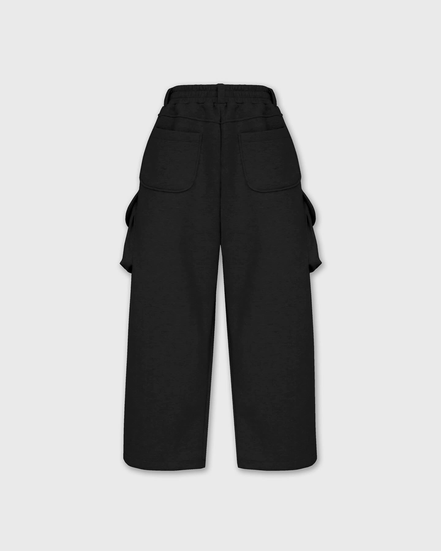 Mjd Heavy-Duty Three-Dimensional Pleated Curved Hem Sweatpants with Large Pockets, Baggy Style, Jogger Cuffs, Gray Sports Trousers Koin