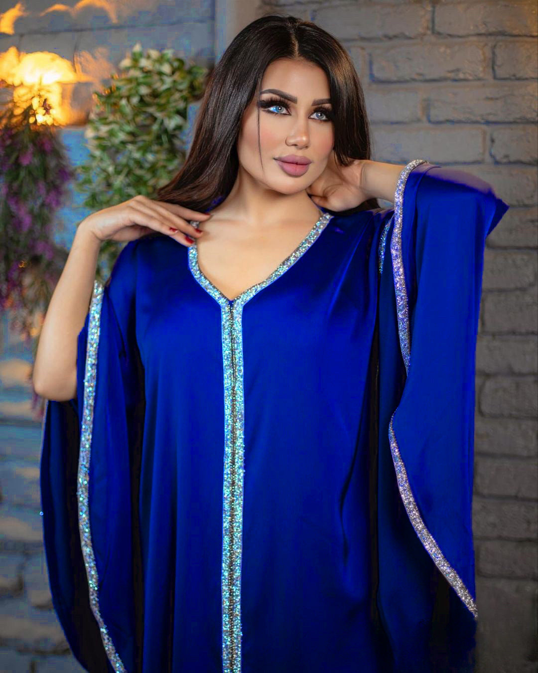 Jalabiya-Robe musulmane élégante pour femmes, caftan moyen, ceinture, Eid, Dubaï, Abaya islamique, Turquie, robes de soirée, Ramadan Abayas