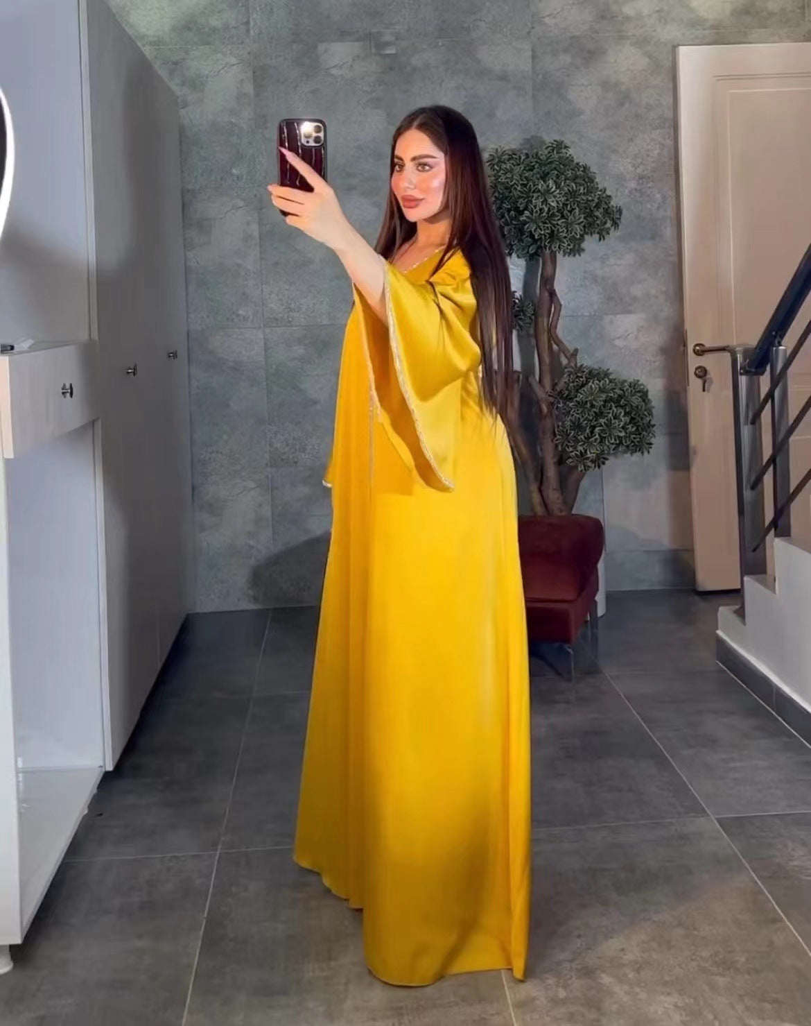 Jalabiya-Robe musulmane élégante pour femmes, caftan moyen, ceinture, Eid, Dubaï, Abaya islamique, Turquie, robes de soirée, Ramadan Abayas