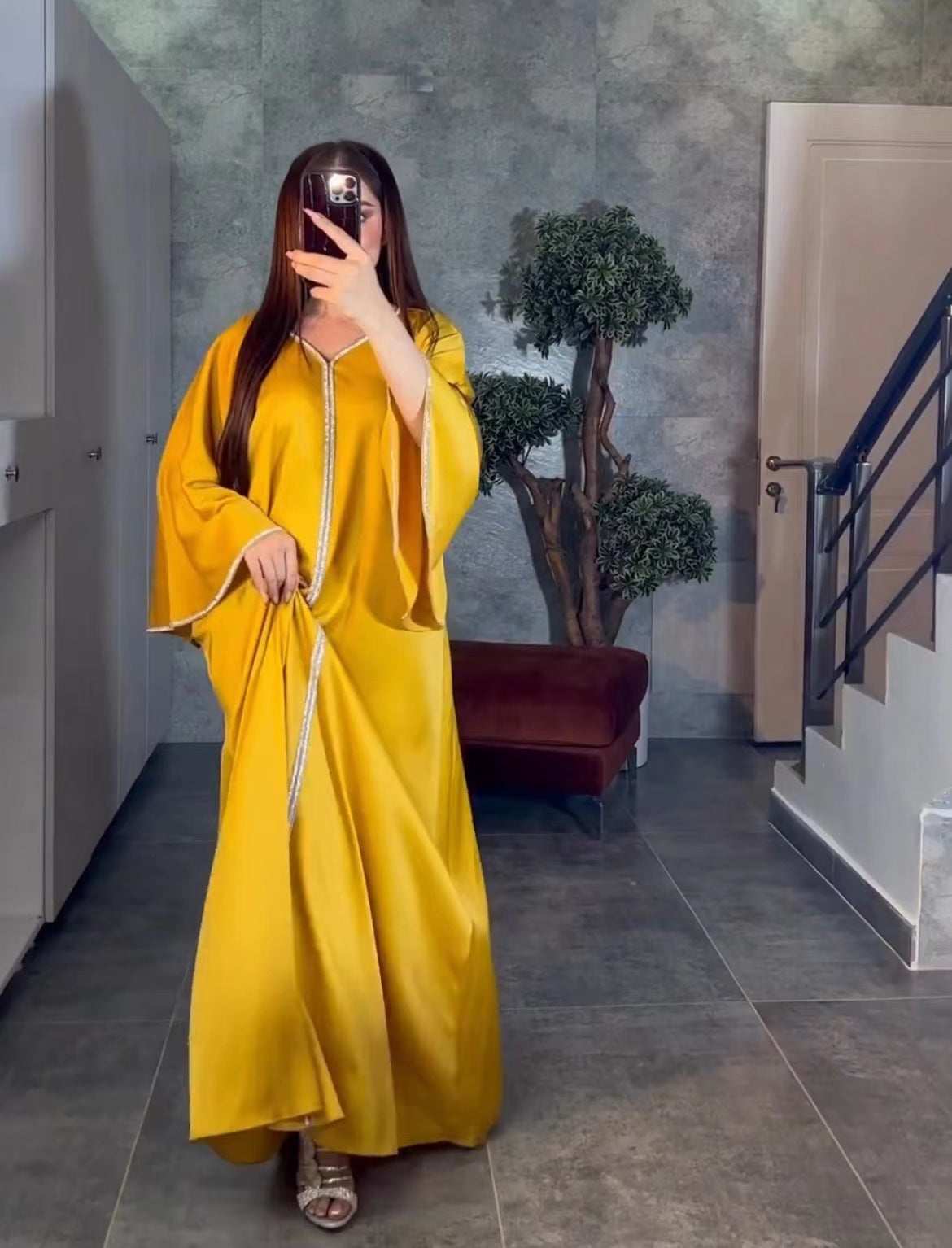 Jalabiya-Robe musulmane élégante pour femmes, caftan moyen, ceinture, Eid, Dubaï, Abaya islamique, Turquie, robes de soirée, Ramadan Abayas