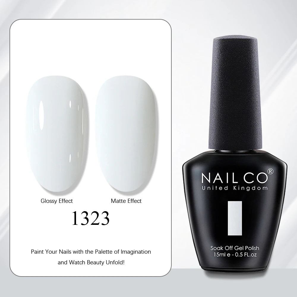 NAILCO 15ml Vernis à ongles Gel Vernis Semi Permanent UV Gel Vernis manucure Vernis Nail Art Nude Gel Poliish