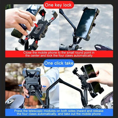 Support de téléphone pour vélo, accessoires de vélo, support réglable pour moto 360 °   Clip GPS rotatif pour cyclisme, accessoires vtt, vélos de sport