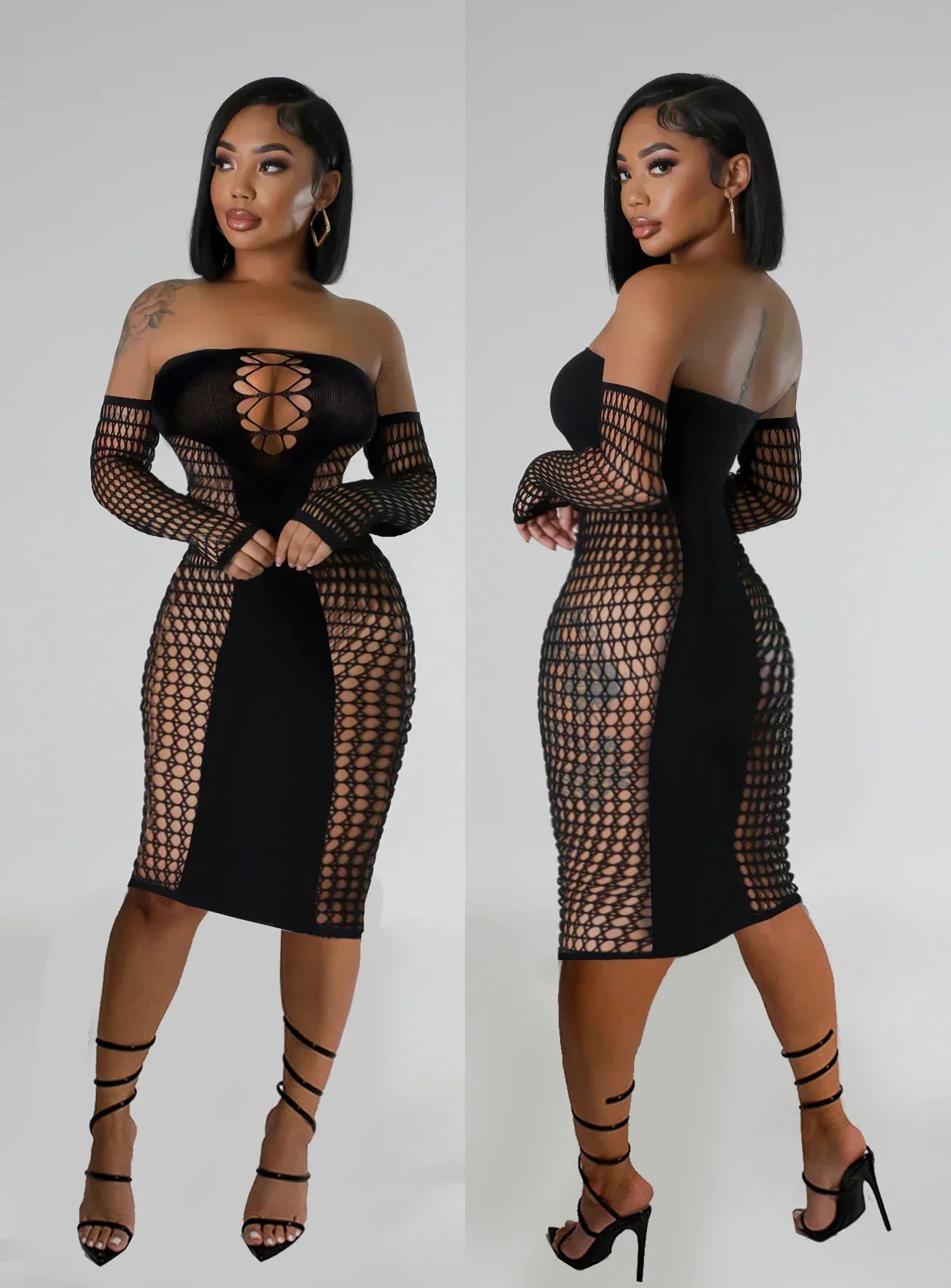 Vêtements de nuit sexy grande taille lingerie Babydoll Maille bowknot Floral Body Stocking Intimate Catsuit Jarretière Robe longue sexy jupe longue