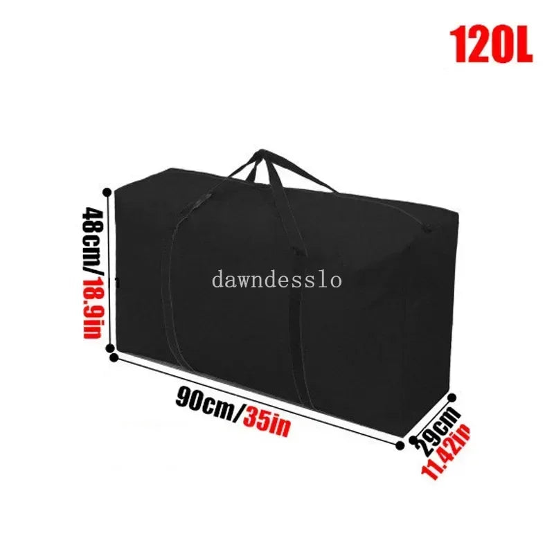 Sacs à bagages mobiles imperméables Extra larges, sac de courses pour linge, sac de voyage pliable, organisateur de couette de grande capacité