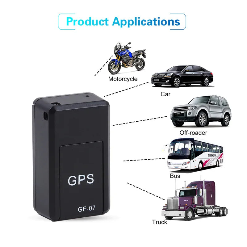 Mini traceur GPS de voiture, localisateur antivol, suivi en temps réel, positionneur SIM, support magnétique, traceur antivol GF-07, 1/2/3 pièces