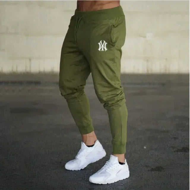 Men's slim fit athletic jogging pants, fitness track pants, sweatpants, Harajuku streetwear, casual summer wear, fjNew