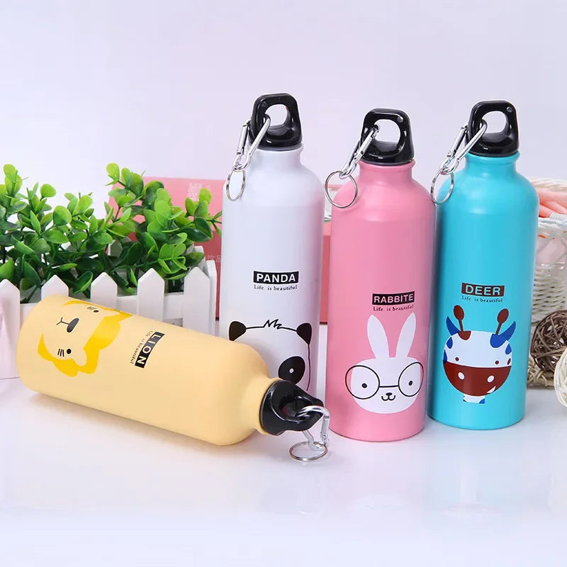Bouteille d'eau animale mignonne pour enfants, bouteille de sport Portable en plein air, cyclisme, Camping, randonnée, bouteille d'eau scolaire cadeau