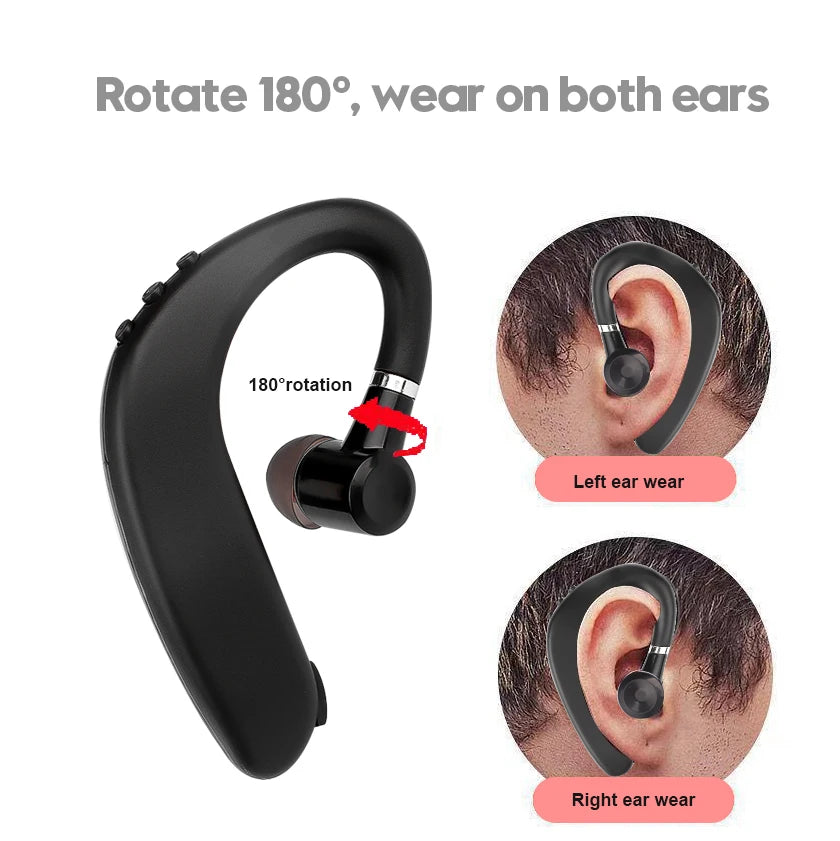 Casque sans fil Bluetooth 5.0, écouteurs d'affaires simples et durables, oreilles gauche et droite, écouteurs généraux pour téléphones mobiles