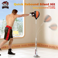Sac réflexe de boxe gonflable pour l'entraînement de réaction, de visée et d'agilité, équipement de Fitness à domicile, sac de boxe d'installation en un clic