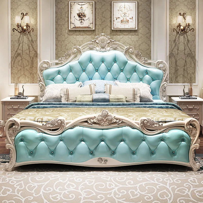 Ensemble de chambre à coucher design moderne princesse pour filles, literie double haut de gamme, luxe, meubles nordiques existants