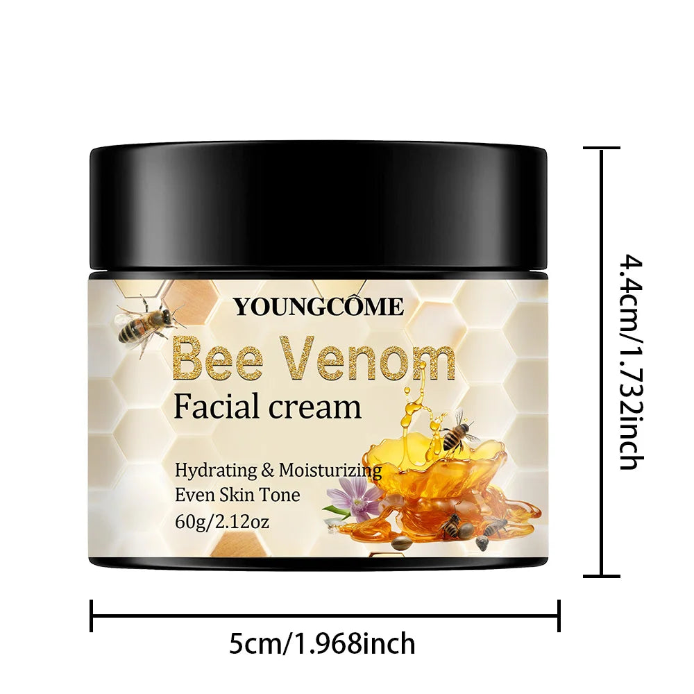 Bee venom cream, soothes redness, repairs damage, strengthens the skin barrier, deeply moisturizes, nourishing body care