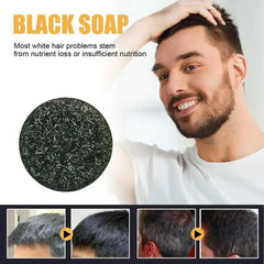 Shampoing pour cheveux, savon noir Polygonum Multiflorum, savon réparateur pour cheveux blancs, ensemble de soins capillaires, nourrissant, Anti-pelliculaire, teinture pour cheveux