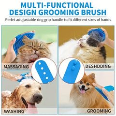 Kit De toilettage pour animaux De compagnie, 2 pièces, pour chien, chat, fourrure de lapin, brosse De toilettage, gant De nettoyage De bain, brosse De cheveux et de douche pour animaux De compagnie