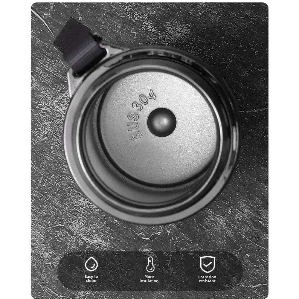 1000ml Metal ThermosCup, Smart Temperature Display, Leak-Proof Stainless Steel Thermos Mug, Suitable for Home/Office/Outdoor Use