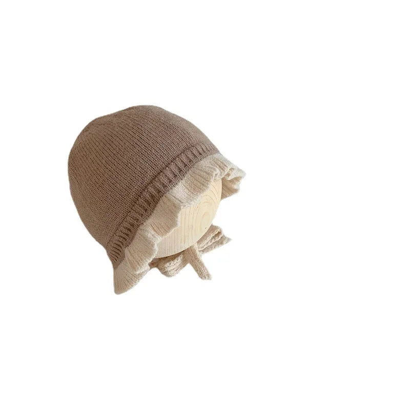 Chapeau de Style Coréen pour Bébé Fille, Chapeau Chaud à Oreilles, Accessoires pour Nouveau-né de 1 an et 2 ans, Automne et Hiver