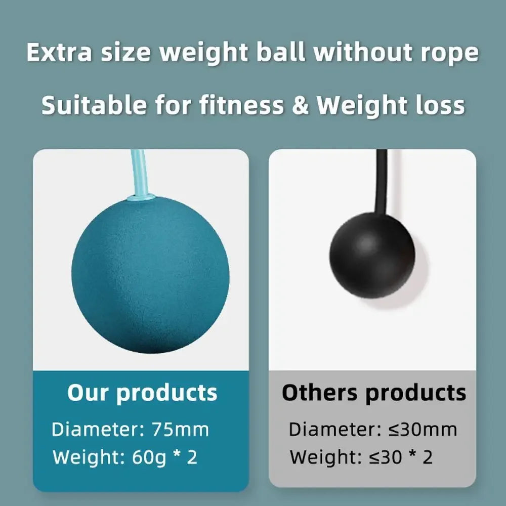 Avec balle lourde corde à sauter sans fil Yoga boxe sport et Fitness entraînement aérobic corde à sauter rapide Portable pour femme, homme