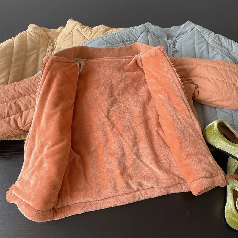 1-6Y enfants vêtements automne épaissi vers le bas coton fille veste bébé enfants manteau chaud enfant en bas âge vêtements d'extérieur pour enfants vêtements d'hiver
