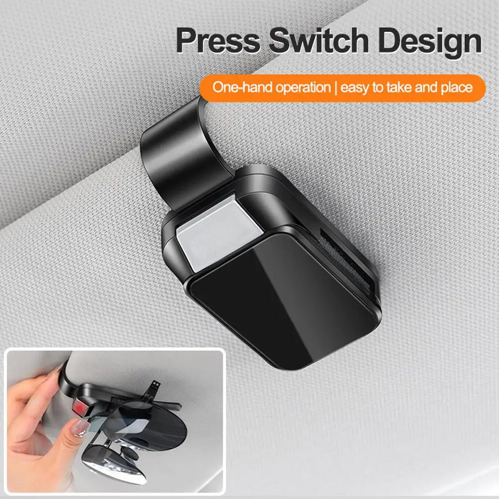 Clip pour lunettes de soleil de voiture, porte-lunettes pour pare-soleil, porte-billet, Clips de rangement stables, cintre pour lunettes, accessoires d'intérieur de voiture