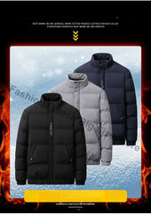 Veste d'hiver pour hommes, Parkas thermiques, manteaux décontractés, classiques, coupe-vent, vestes chaudes rembourrées, vêtements pour hommes