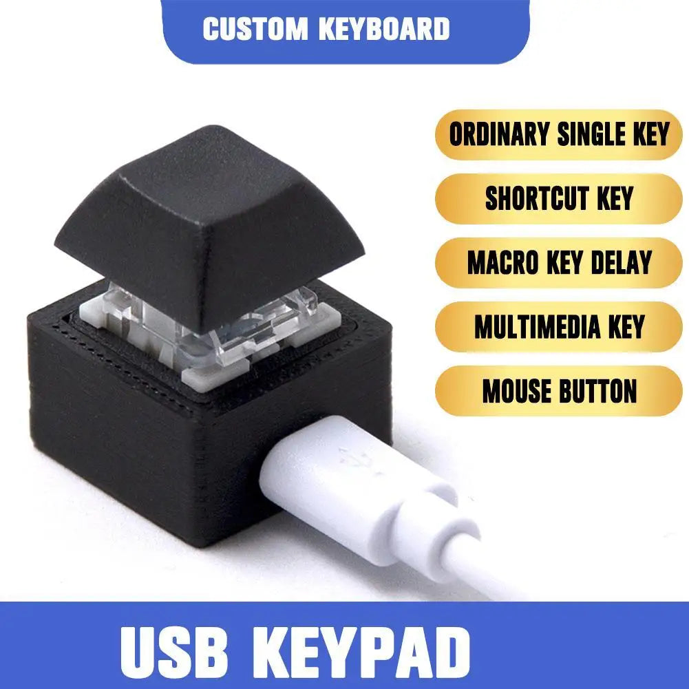Clavier de raccourci à une touche USB clavier mécanique Macro Programmable personnalisé souris à clé chaude Mini clavier à bouton unique