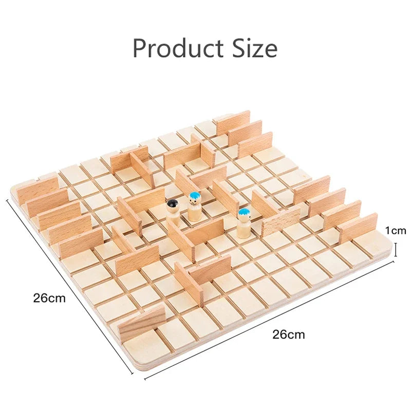 Jouets d'échecs en bois, jeux de stratégie pour enfants, entraînement cérébral, jeu de société interactif Parent-enfant, Puzzle de pensée logique amusant, cadeaux
