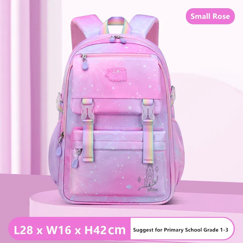 Sac à dos pour enfants pour filles, sacs d'école pour collégiens, sac de livre étanche de grande capacité pour élèves du primaire