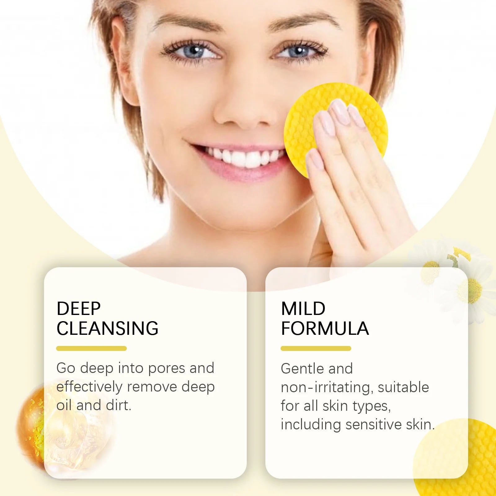 Nettoyant au curcuma, contrôle de l'huile, élimination des taches foncées, Anti-acné, nettoyage en profondeur, rétrécissement des pores, crème hydratante à la vitamine C