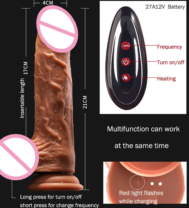 Adult sex toys, automatic retractable vibrating dildos, female masturbation sex toys, vibrating toys inserted into the penis
