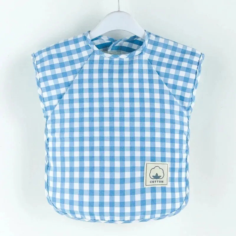 Bavoir mangeant pour bébé, tablier imperméable sans manches, salopette alimentaire, peinture en argile faite à la main, vêtements de travail pour filles et garçons, tissus à roter