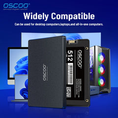 OSCOO 120GB SSD SATAIII 2.5 inch HDD 240GB SATA3 6GB/s Hard Drive for Laptop Internal SSD