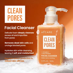 Nettoyant naturel à la vitamineC pour tout le visage, 150ml, nettoie en profondeur, dissout la graisse, éclaircit la peau, bon avec acide hyaluronique