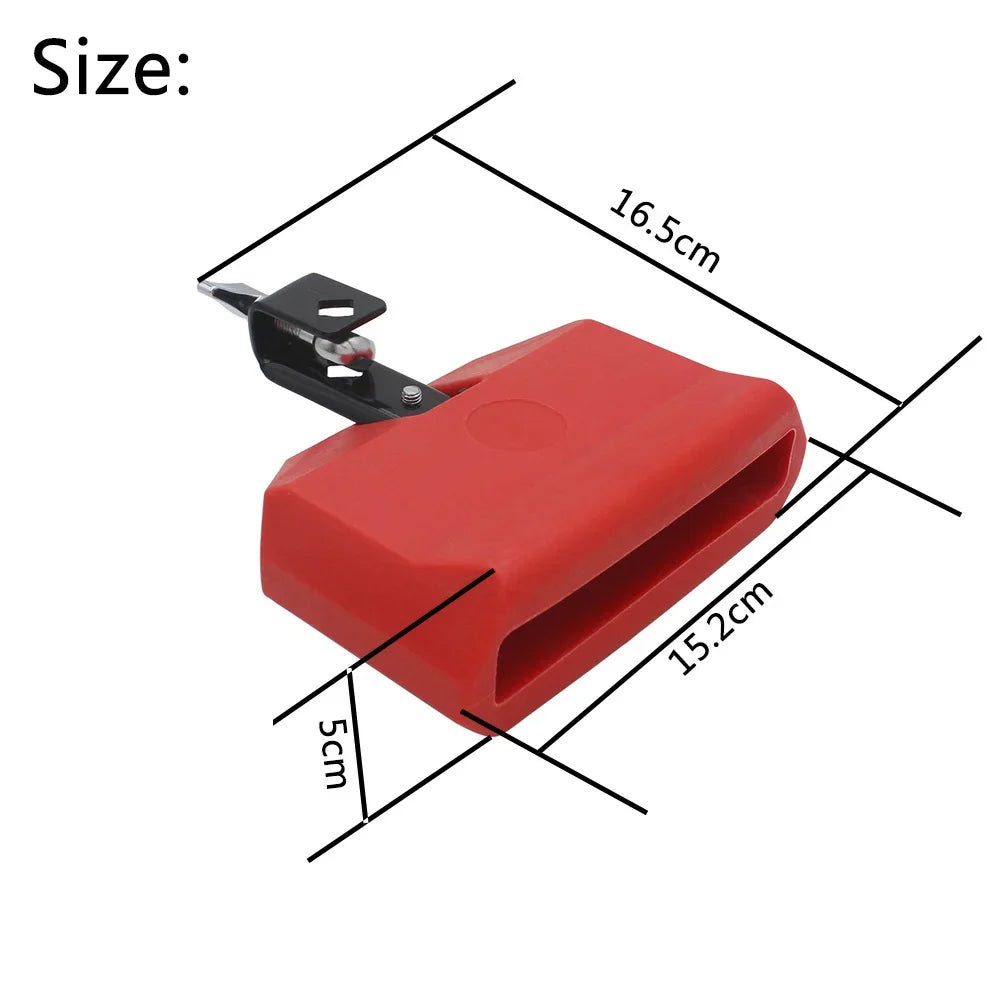 Cowbell Clapper tambour Cowbell Clapper ensemble lancé Durable aigus Jazz tambour ABS cloche Instruments de Percussion accessoires batterie partie