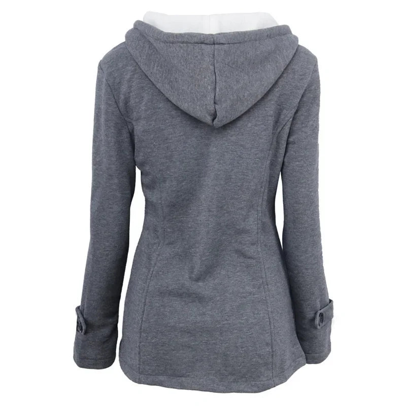 Femmes vestes de base manteau 2025 casual automne manteau femmes pardessus fermeture éclair veste de survêtement femme manteau à capuche Casaco Feminino 5XL