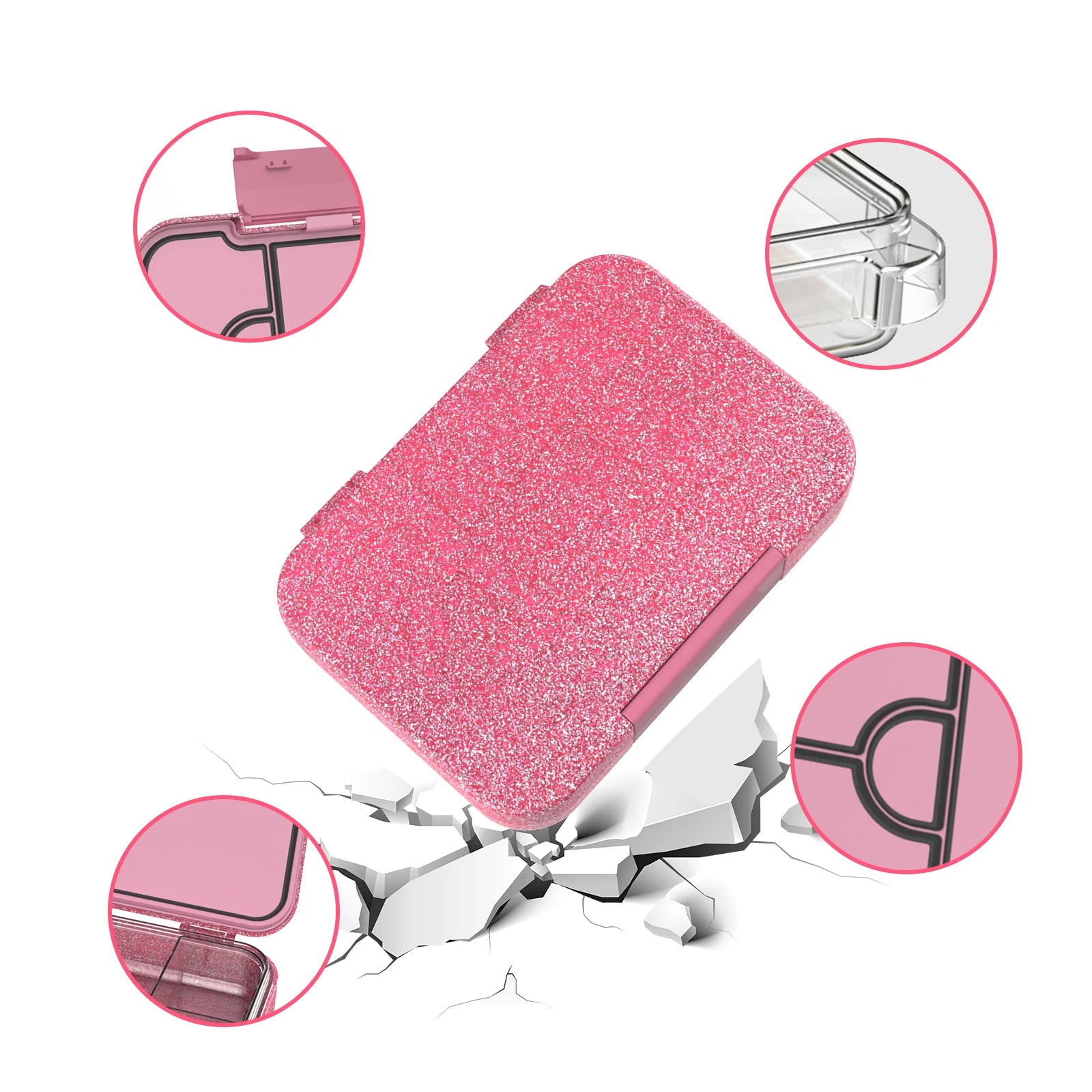 Boîte à Bento pour enfants, boîte à déjeuner pour enfants, boîte à déjeuner à Bento pour enfants, boîte à déjeuner pour tout-petits pour garderie, conteneurs de boîte à déjeuner pour enfants pour l'école