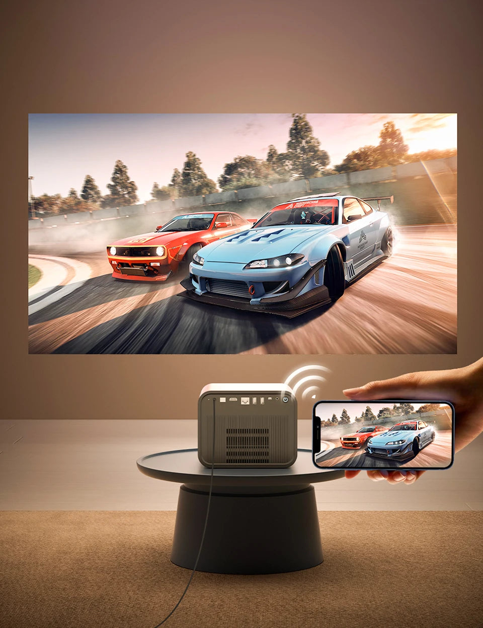 BYINTEK R90 Max Full HD 1080P projecteur 4K DLP 2200 ANSI Lumens Android TV 11.0 3D 4K pris en charge projecteur de cinéma maison intelligent