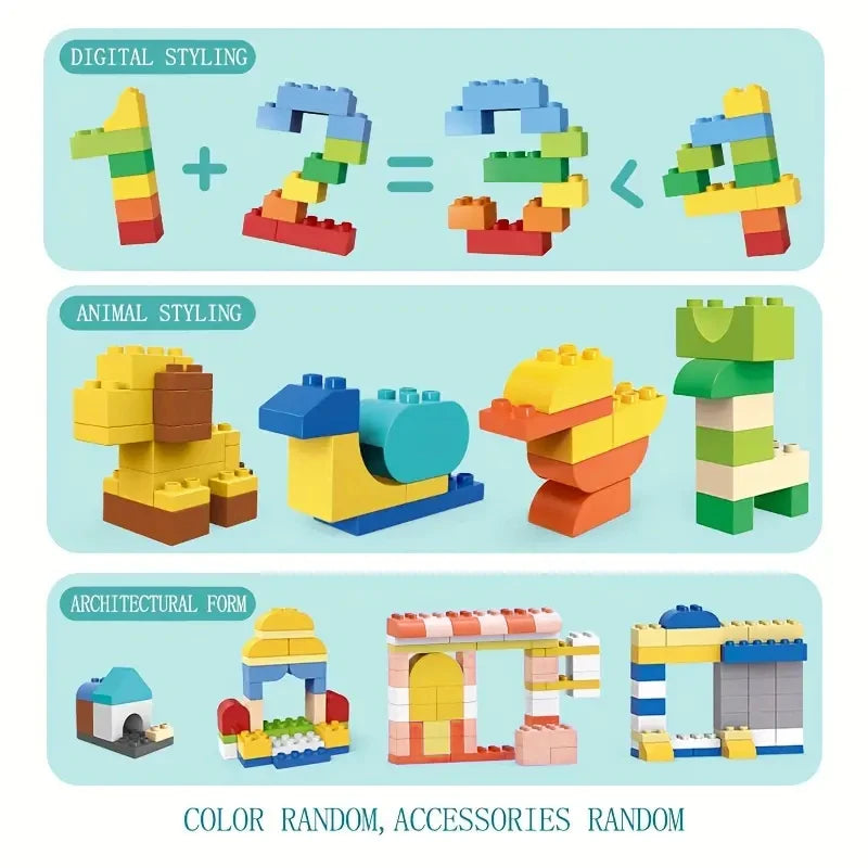Enfants bricolage blocs de construction ensemble jouets blocs de construction classiques urbains assemblés jouets éducatifs pour garçons filles cadeau de noël 200 pièces