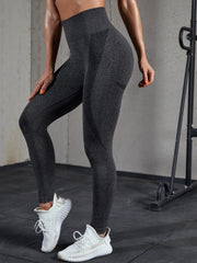 Leggings de sport taille haute pour femme, collants d'entraînement élastiques, pantalons d'entraînement sans couture pour femme, fitness, yoga, levage des fesses, courbes