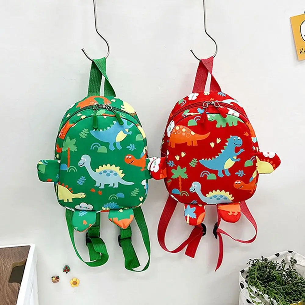Sac à dos en nylon de dinosaure de dessin animé animal de maternelle, cartable pour enfants, petits sacs Kawaii d'école pour garçons et filles