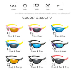 Enfants garçon sport lunettes de soleil TR90 Cool lunettes de soleil lunettes extérieures Protection UV lunettes équilibre voiture glisser nuances enfants lunettes