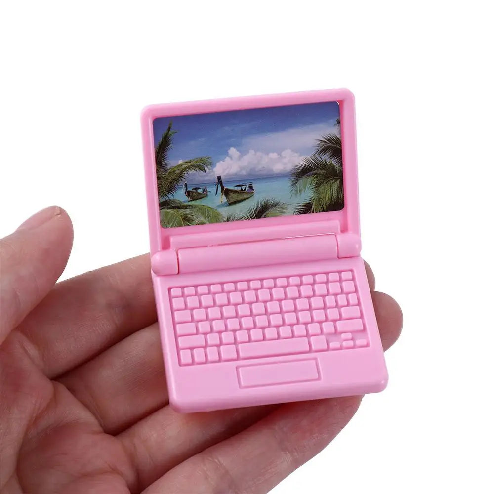 Ordinateur Miniature bricolage accessoires maison de poupée meubles de maison de poupée ordinateur maison de poupée Miniature Simulation ordinateur portable