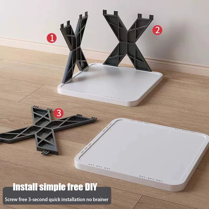 Étagère de rangement pour chaussures, étagère à chaussures détachable, étagère multicouche pour la maison, salon, hôtel, chambre à coucher, armoire de couleur simple